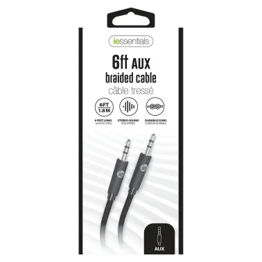 iEssentials® Braided Auxiliary Cable, 6 Feet
