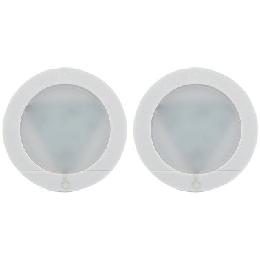 GE® Battery-Operated Touch-Activated LED Puck Lights, 2 Count, White, 25434