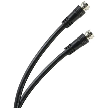 GE® RG6 Coaxial Cable with F-Type Connectors, Black (15 Ft.)