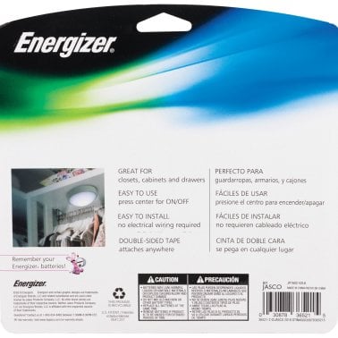 Energizer® Battery-Operated LED Tap Puck Light