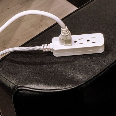 Cordinate® 3-Outlet Grounded Surge Protector (Gray)