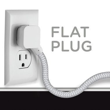 Cordinate® 3-Outlet Grounded Surge Protector (Gray)