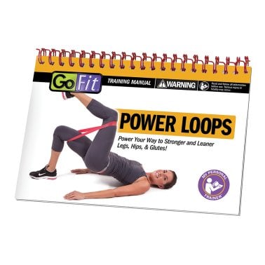 GoFit® Power Loops with Flip Chart, 3 pk