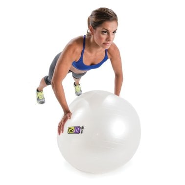 GoFit® Stability Ball with Pump (65cm; White)