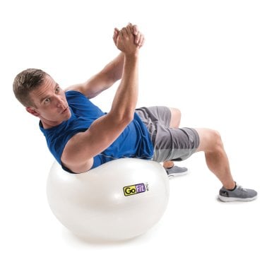 GoFit® Stability Ball with Pump (65cm; White)