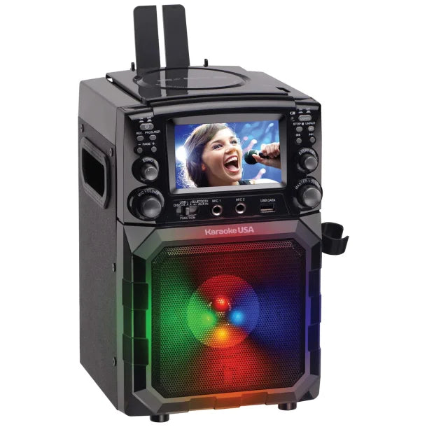 Karaoke USA™ Portable CDG/MP3G Karaoke Player with 4.3-Inch Color TFT Screen