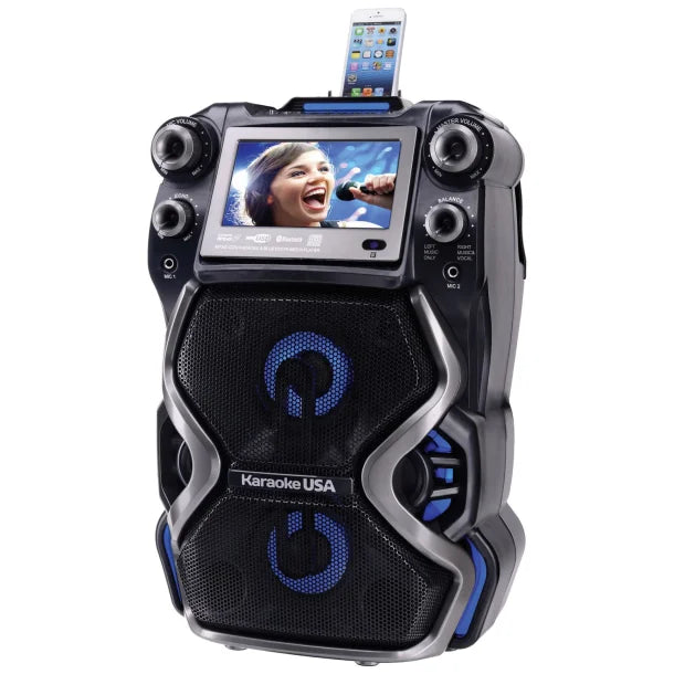 Karaoke USA™ Portable Professional CDG/MP3G Karaoke Player with 7-In. Color Monitor