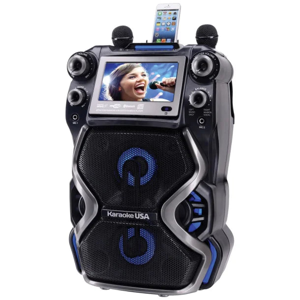 Karaoke USA™ Portable Professional CDG/MP3G Karaoke Player with 7-In. Color Monitor