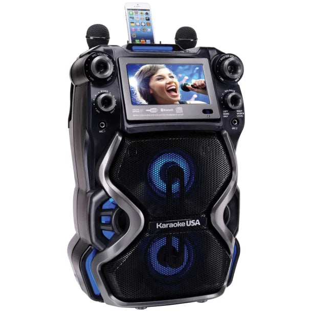 Karaoke USA™ Portable Professional CDG/MP3G Karaoke Player with 7-In. Color Monitor