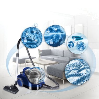 Koblenz® Acquapur II Water-Filtration Canister Vacuum, Blue, AR-2400