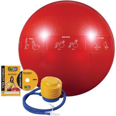 GoFit® Pro Grade Stability Guide Ball with Pump (65cm; Red)