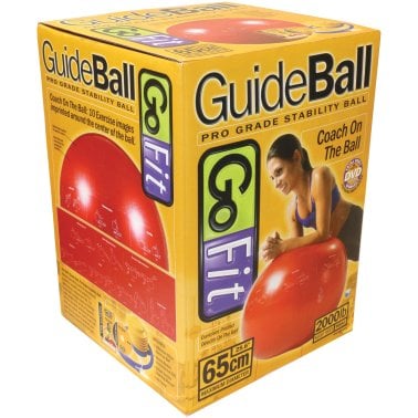 GoFit® Pro Grade Stability Guide Ball with Pump (65cm; Red)