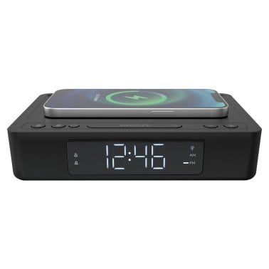 Lumoday™ USB Alarm Clock with Wireless Charging