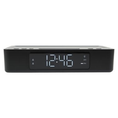 Lumoday™ USB Alarm Clock with Wireless Charging