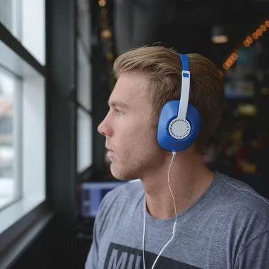 KOSS® Over-Ear Headphones with Microphone and In-Line Remote, UR23i (Blue)