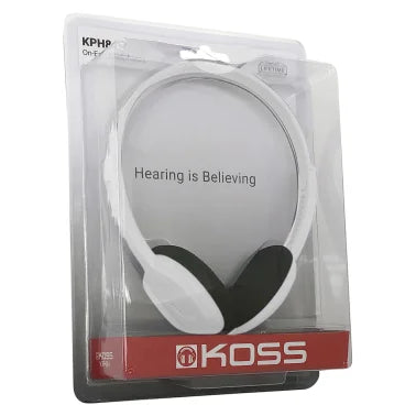 KOSS® On-Ear Headphones, KPH8 (White)