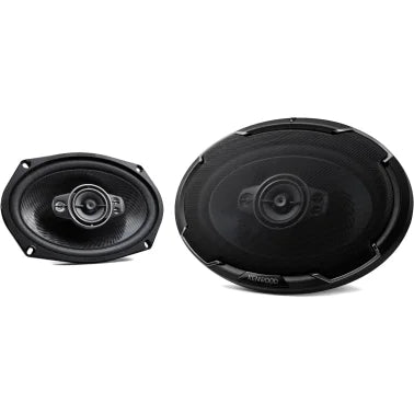 KENWOOD® Performance Series KFC-6996PS 6-In. x 9-In. , 650-Watt-Max 5-Way Full-Range Speakers, Black, 2 Pack