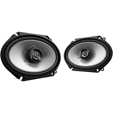 KENWOOD® Sport Series KFC-6866S 6-In. x 8-In., 250-Watt-Max 2-Way Full-Range Coaxial Speakers, Black, 2 Pack