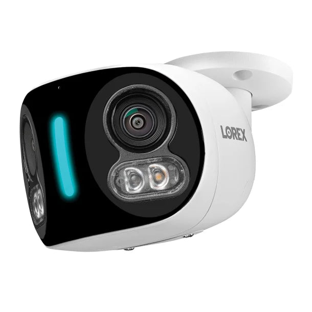 Lorex® Wi-Fi® 4K Dual-Lens Smart Security Camera with Smart Security Lighting, White, W891UAD-E