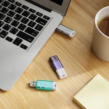 Lexar® JumpDrive® S60 32-GB USB 2.0 Flash Drives (3 Pack; Black/Teal/Purple)