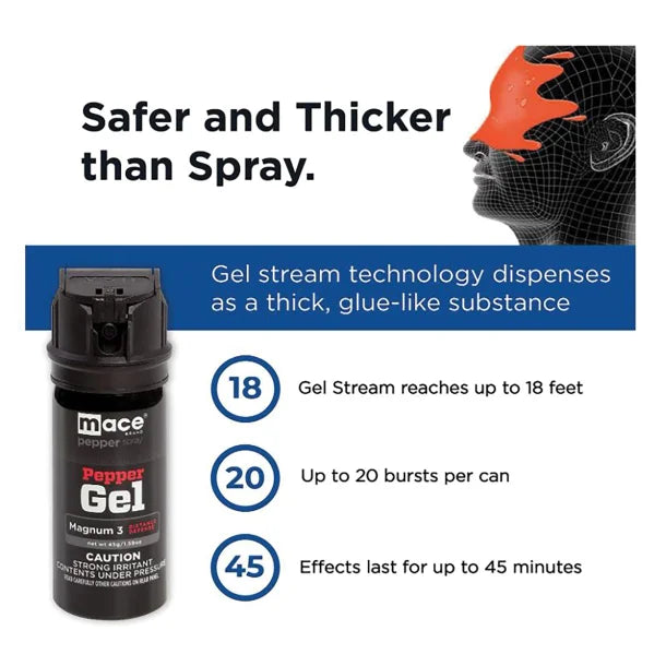 Mace® Brand Pepper Gel Magnum 3 Defense Spray