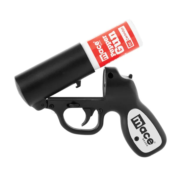 Mace® Brand Matte Black Pepper Gun with Strobe LED