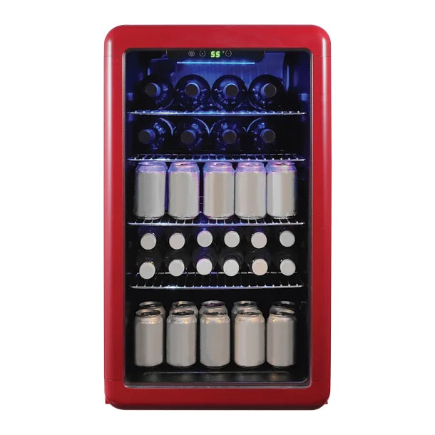 Magic Chef® 3.4-Cu. Ft. Retro Beverage Cooler (Red)