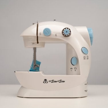 Michley® LSS-202 Combo 2-Speed Portable Sewing Machine with Sewing Kit and Electric Scissors