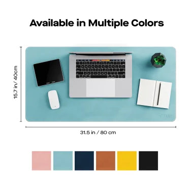 Mobile Pixels PU Leather Desk Mat (Haze Blue)