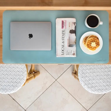 Mobile Pixels PU Leather Desk Mat (Haze Blue)