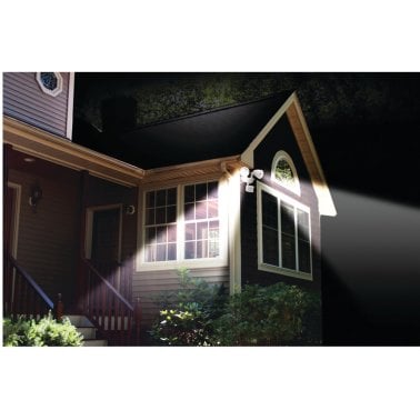 MAXSA® Innovations Dual-Head Solar Spotlight, Off White