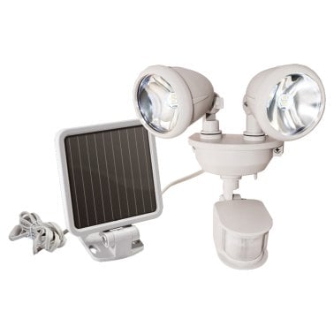 MAXSA® Innovations Dual-Head Solar Spotlight, Off White