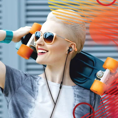 Maxell® Sync Up Type-C® Wired Earbuds with Microphone, Black