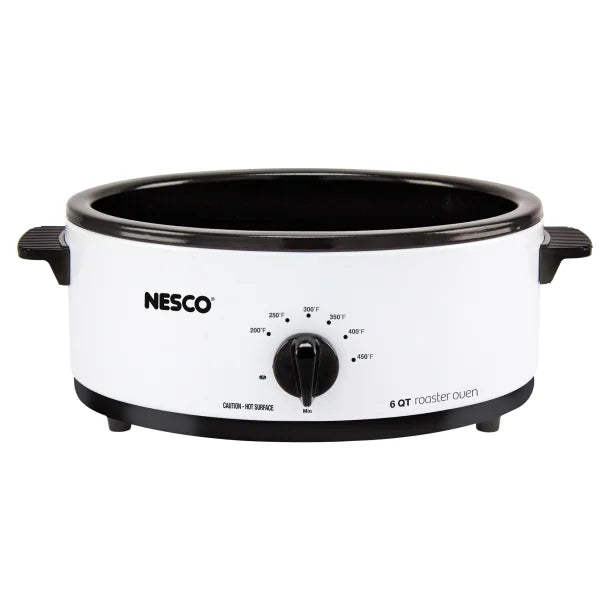 NESCO® 6-Qt. 750-Watt Roaster with Porcelain Cookwell (Ivory)