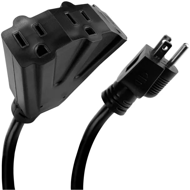 STANLEY® Power Block 2 Extension Cord, 2 Ft., Black, 30669