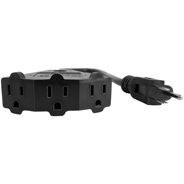 STANLEY® Power Block 2 Extension Cord, 2 Ft., Black, 30669