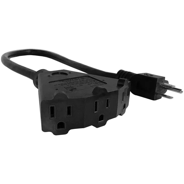 STANLEY® Power Block 2 Extension Cord, 2 Ft., Black, 30669