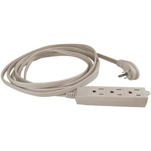 STANLEY® CordMax Grounded Indoor Extension Cord, 3 Outlets (9 Ft.; Beige)