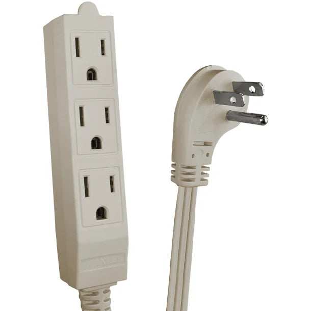 STANLEY® CordMax Grounded Indoor Extension Cord, 3 Outlets (9 Ft.; Beige)