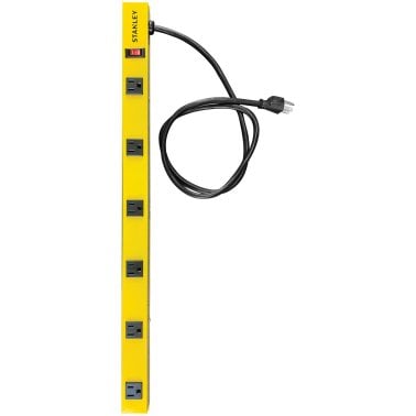 STANLEY® ShopMAX Pro 600-Joules Surge Protector Power Bar, 6 Outlets, 4-Ft. Cord, 31613