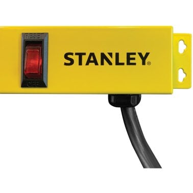 STANLEY® ShopMAX Pro 600-Joules Surge Protector Power Bar, 6 Outlets, 4-Ft. Cord, 31613