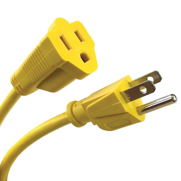 STANLEY® Outdoor Grounded Power Extension Cord, Yellow (15 Ft.)