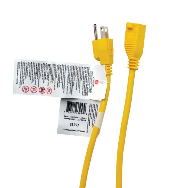 STANLEY® Outdoor Grounded Power Extension Cord, Yellow (25 Ft.)