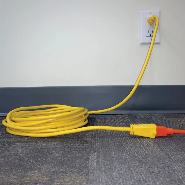 STANLEY® Outdoor Grounded Power Extension Cord, Yellow (25 Ft.)