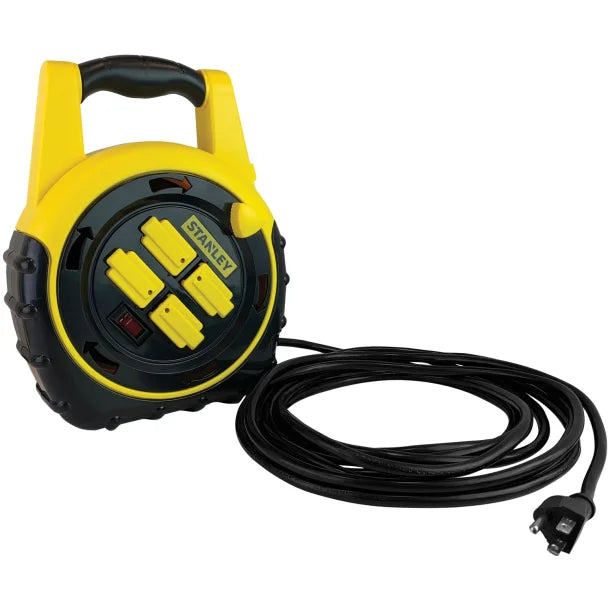 STANLEY® ShopMAX Power Hub Cord Reel, 4 Outlets, 20-Ft. Cord, 33959