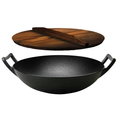 NutriChef Cast Iron Wok