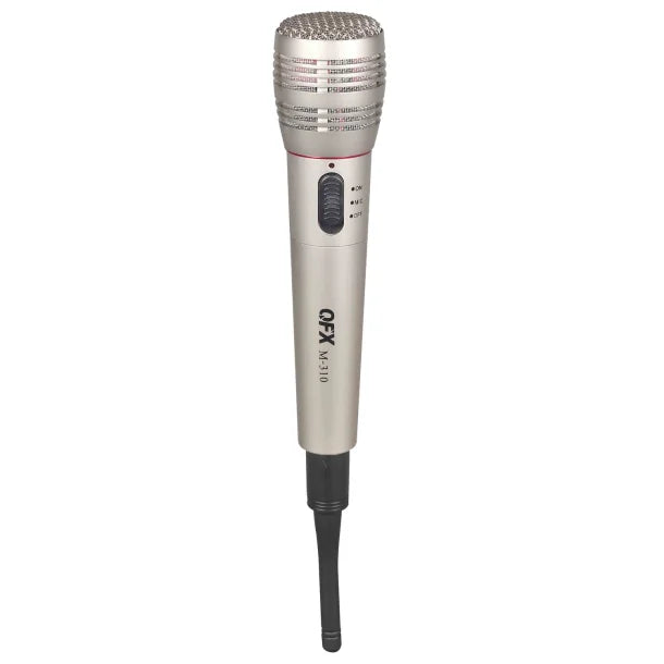 QFX® M-310 Wireless Microphone System with Handheld Microphone, Wireless Receiver, and Microphone Cable