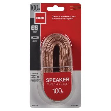 RCA 24-Gauge Speaker Wire, 100 Ft.