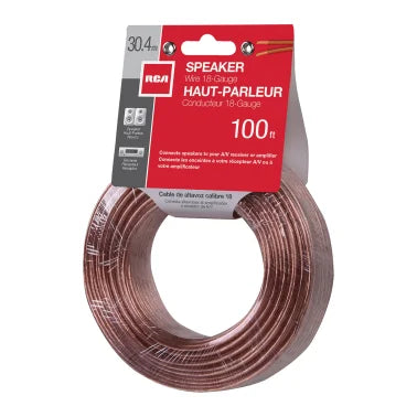 RCA 18-Gauge Speaker Wire (100 Ft.)