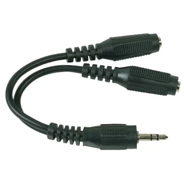 RCA 3.5-mm Male to 2 RCA-Female Stereo Headphone Y-Adapter, 3 In.